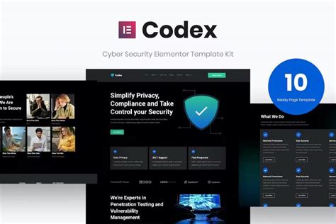 Codex Template Kit Do Cyber Security Elementor Pluginthemebr