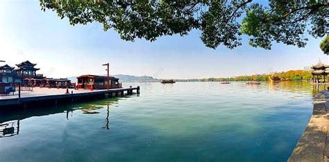 Hangzhou Scenery Is The Corner Of The West Lake Background Scenery