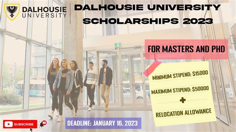 Canada International Student Scholarship Dalhousie University