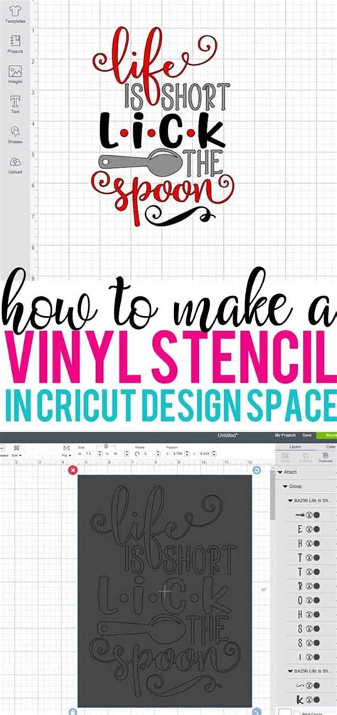 How To Make A Stencil With Your Cricut Burton Avenue Cricut Stencil