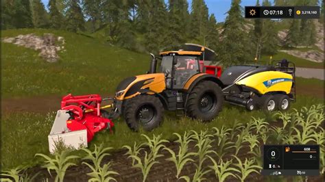 Farming Simulator 17 Grass Bale Make Time Lapse Youtube