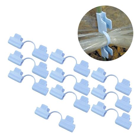 10pc Plastic Greenhouse Film Cover Fixing Snap Clamp Garden Farm Shade