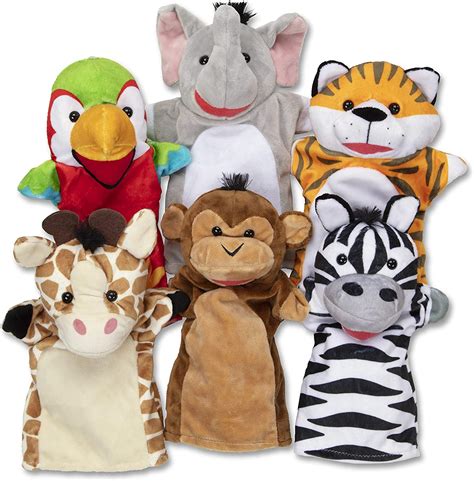 Melissa And Doug Safari Puppet Set 6 Pc Buy Online At Best Price In