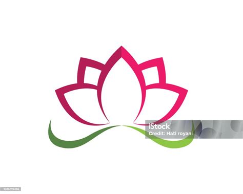 Logo Dan Simbol Bunga Teratai Ilustrasi Stok Unduh Gambar Sekarang