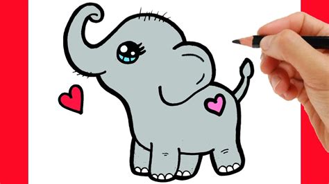 How To Draw A Cartoon Elephant Step By Step For Kids