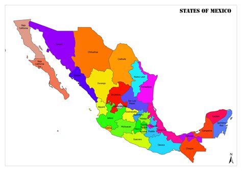 31 States Of Mexico Map Get Map Update