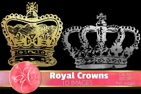Royal Crowns Clip Art Graphic By Paperartbymc