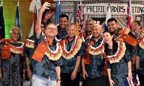 Smiles And Unity At The Pacific Islands Forum Mask Tough Questions