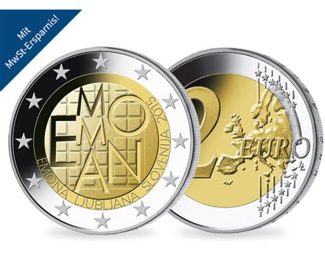 2 Euro Slowenien 2015 Emona Ljubljana Mdm