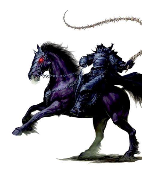 Dark Rider Dullahan Headless Horseman Pathfinder 2e Pfrpg Dnd Dandd 3