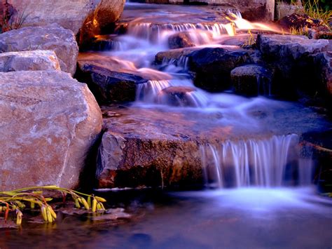 Water And Streams 7064 Waterfalls Streams Landscape Scenery