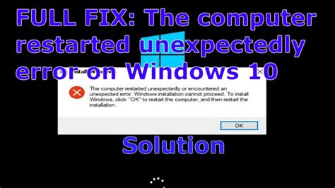 The Computer Restarted Unexpectedly Or Encountered An Unexpected Error Slidesharetrick