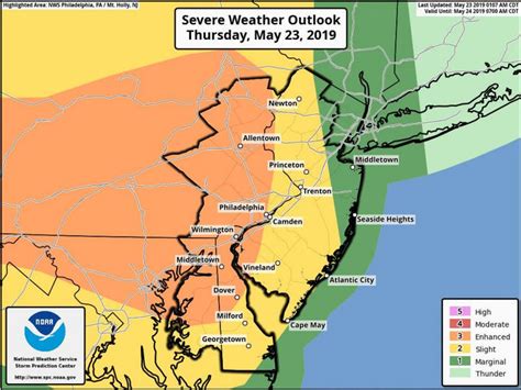 Nj Weather Dangerous Thunderstorms Heavy Rain Winds Up To 60 Mph