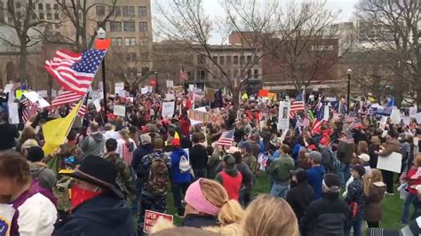 Wisconsin Coronavirus Lockdown Protester ‘people Want Their Freedom