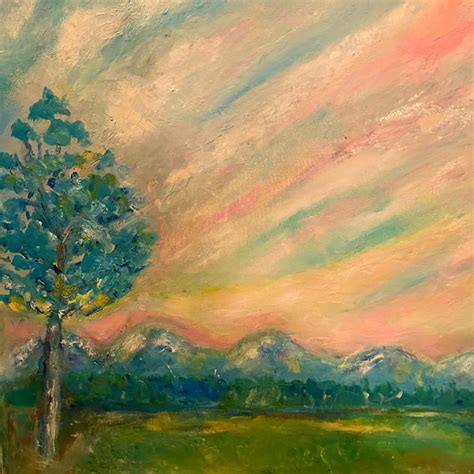 Lone Tree Painting By Nancy Daly Fine Art America