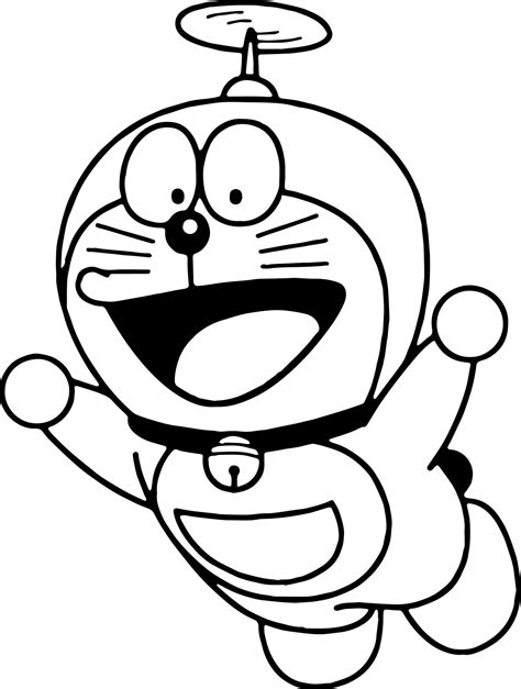Mewarnai Doraemon Lucu 12 Gambar Mewarnai Doraemon Yang Lucu