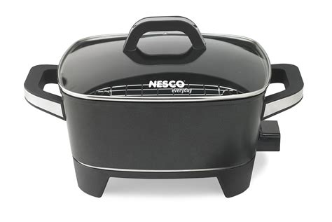 electric skillet deep extra nesco inch es rated skillets non stick amazon oster removable cooking stove harvest american lid cook