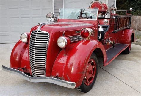 Vintage Fire Truck 1936 Diamond T Fire Truck