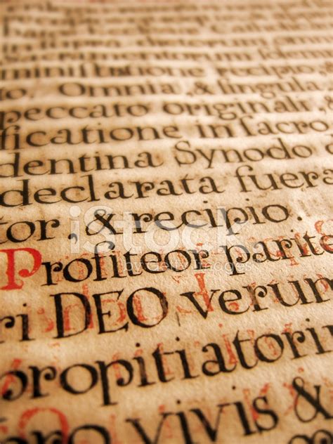 Ancient Latin Handwriting Stock Photo Royalty Free Freeimages