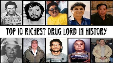 Top 10 Richest Drug Lord in History - YouTube