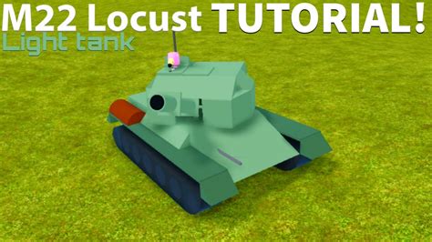 M Locust Light Tank Tutorial Roblox Plane Crazy Youtube