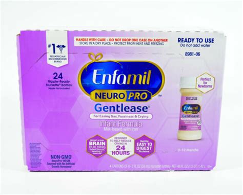 Enfamil Neuropro Gentlease Infant Formula 2 Oz 24 Bottles Exp 1oct2021