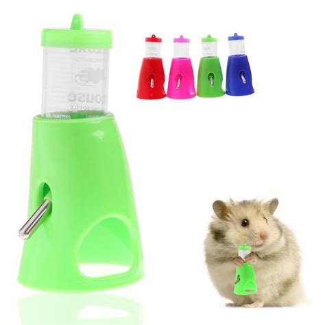 2 In 1 Hamster Water Bottle With Base Hut Small Pet Nest Hamster