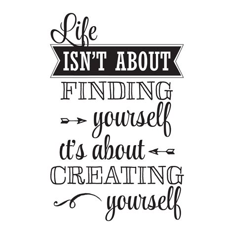 Creating Yourself Wall Quotes™ Decal | WallQuotes.com