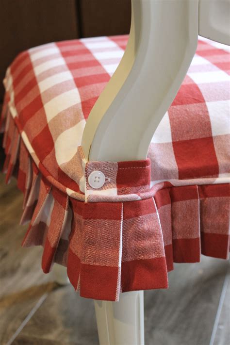 Chair pad arrived next day and surpassed all of my expectations! Red and White Buffalo Check Slipcovers | Slipcovers ...