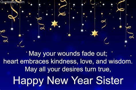 Happy New Year Wishes Quotes For Sister 2022 With Images New Year