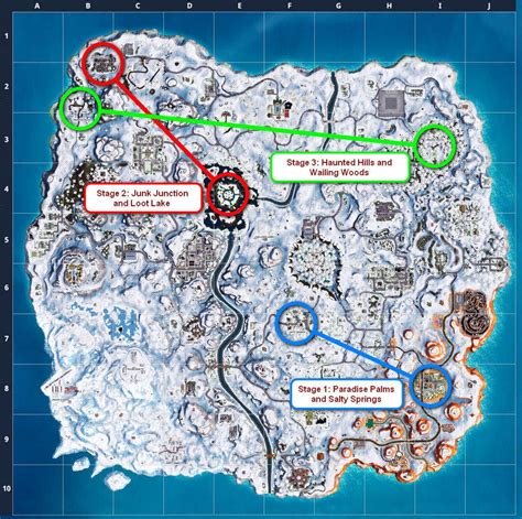 Fortnite Season 7 All The Maps You Need To Complete Every Challenge Cnet