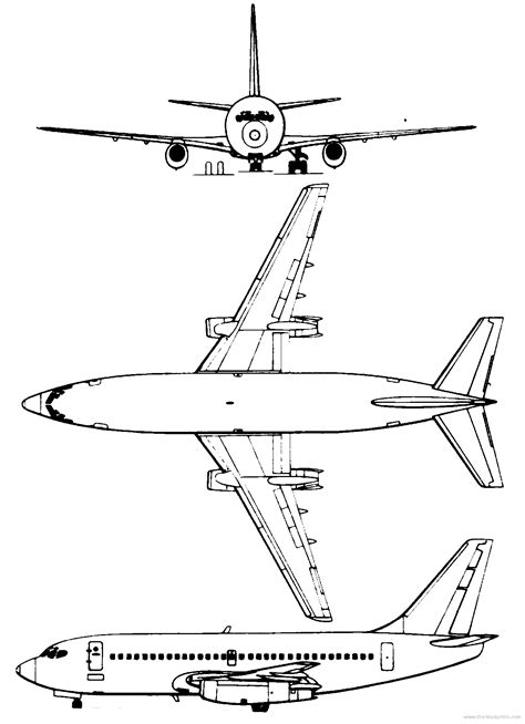 Boeing 737 200 Templates Views Boeing Aircraft Airplane Sketch Boeing