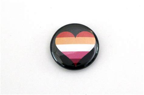 Lesbian Pride Buttons New Lesbian Pride Flag Buttons Etsy