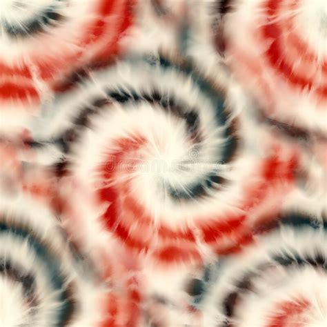Seamless Spiral Tie Dye Pattern For Surface Design Print Stock