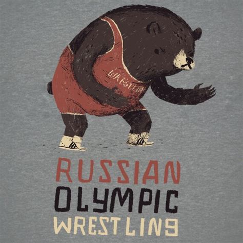 Russian Olympic Wrestling Bear T Shirt Russian Bear Shirt Etsy