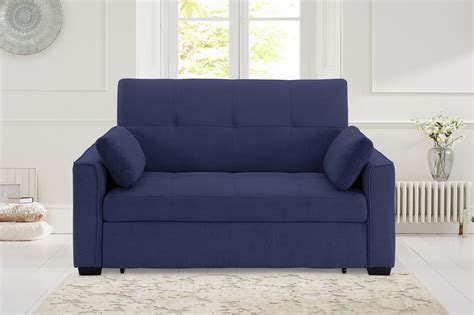 Nantucket Pull Out Chenille Sleeper Sofa With Accent Pillows Queen