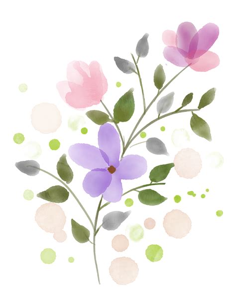Primavera Aquarela Flores Imagens Grátis No Pixabay
