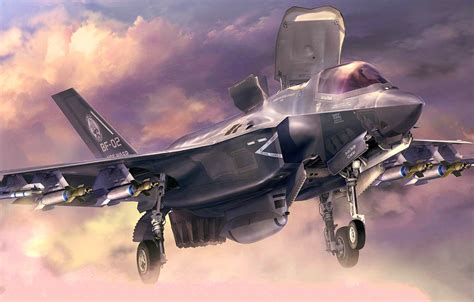 Wallpaper Usa F 35b F 35 Lightning Ii Vertical Landing Stovl