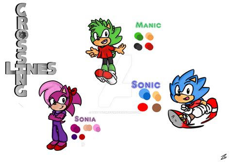 Crossing Lines Baby Sonic Manic And Sonia By Zestthegriffin On Deviantart