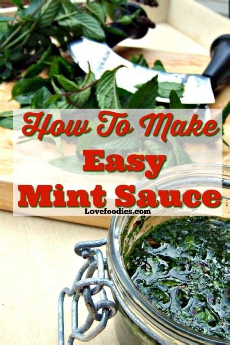 How To Make Easy Mint Sauce Hong Thai Hight Shool