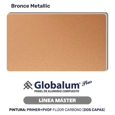 Plancha Aluminio Compuesto Globalum Plus Bronce Metallic 4mm 1