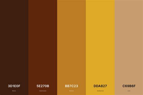 20 Brown Color Palettes With Names And Hex Codes 2023