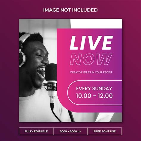 Premium Psd Daily Podcast Instagram Post Social Media Template