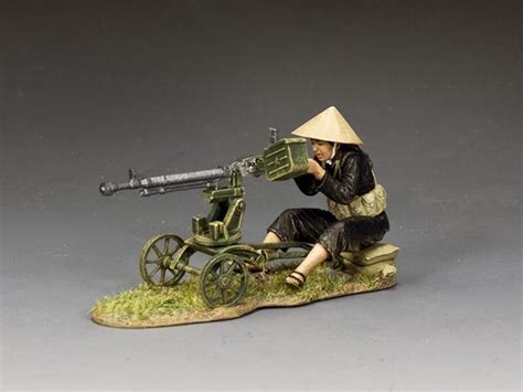 Viet Cong Heavy Machine Gun Set Single Seated Figure With Dshk 127mm