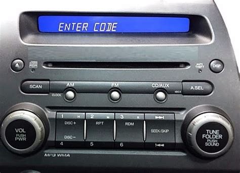 You will enter the 2 first digits using the presets, then the last 2 using the tuning knob. Desbloqueio Enter Code Radio Honda Civic Somente Com ...