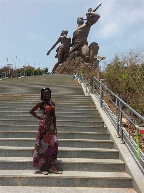 African Rennaisance Statue Dakar Senegal