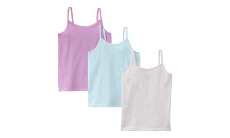 Hanes Girls Camisoles 3 Pack Groupon Goods