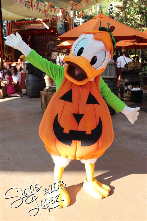 Donald Duck Donald Duck In His Pumpkin Costume Taken At Bi Flickr