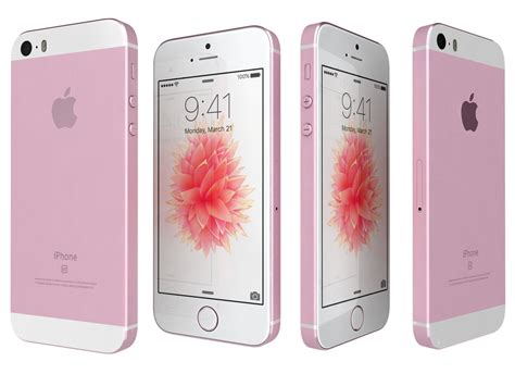 Apple Iphone Se Rose Gold 3d Model Cgtrader