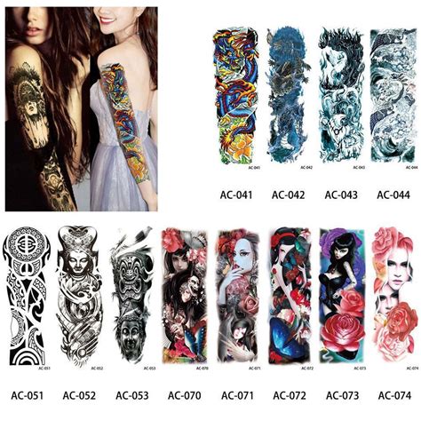 Buy Sexy Waterproof Temporary Tattoo Sticker Full Arm